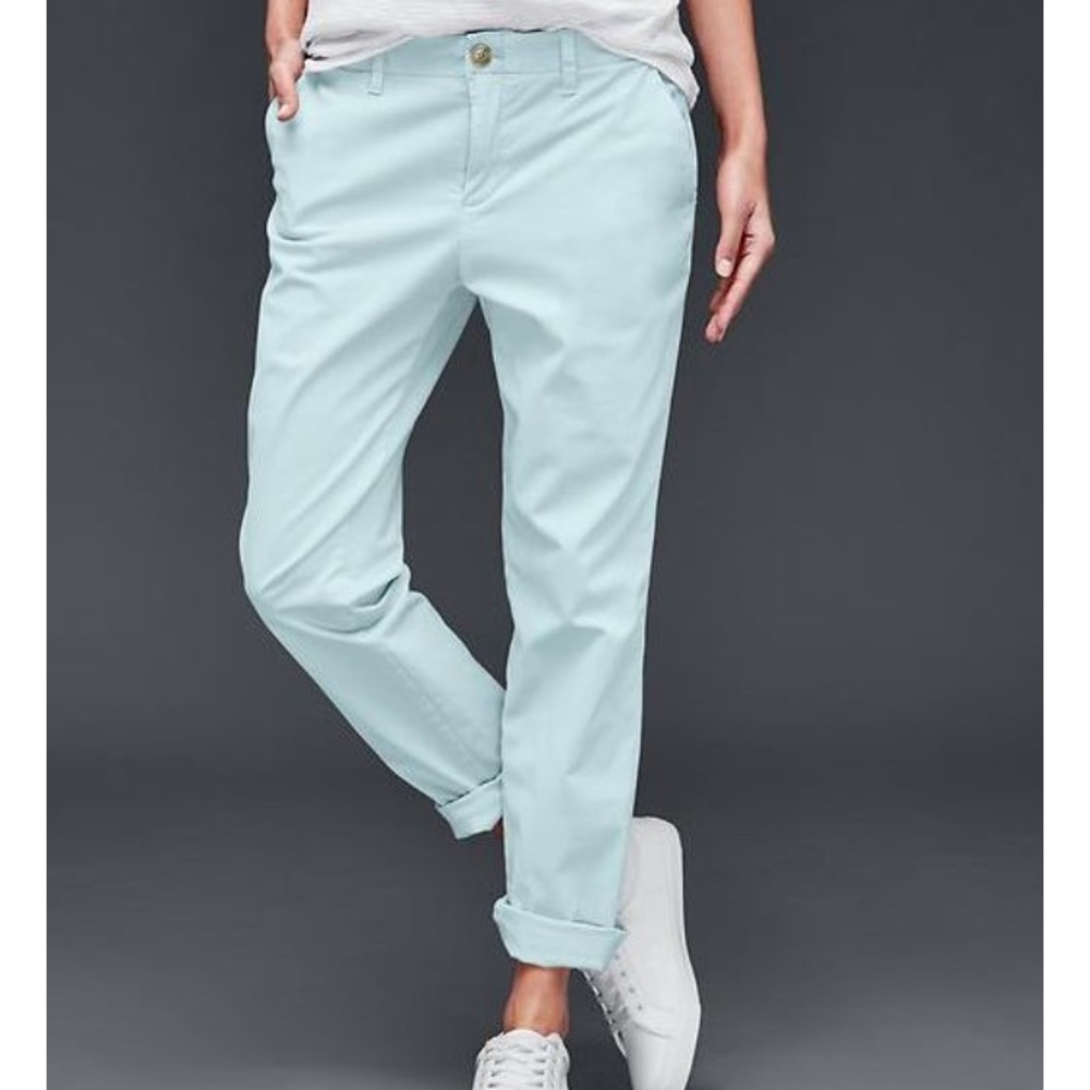 Gap Mint Green Girlfriend Khakis Pant
